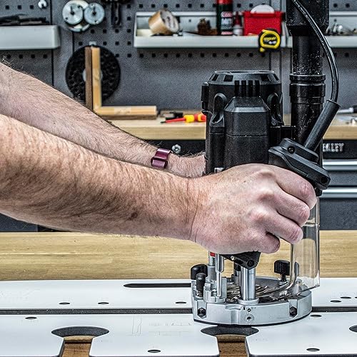 Miniatura 13 de Trend Router de inmersión T8 de modo dual de 3-1/4 HP con pinza de 1/2 pulgada, velocidad variable, mesa de enrutador compatible con sistema de