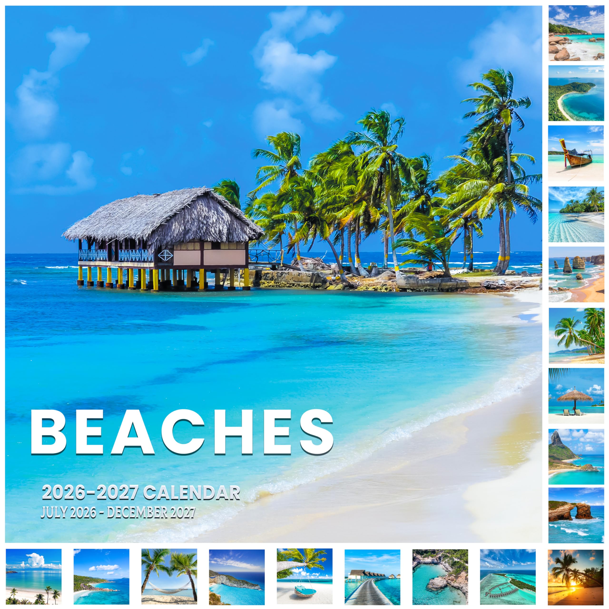 Calendar 2026-2027 - 18 Month Wall Calendar 2026-2027 JUL 2026 - DEC 2027, 2026-2027 Wall Calendar, Large Blocks, Calendar Wall for Office School Home