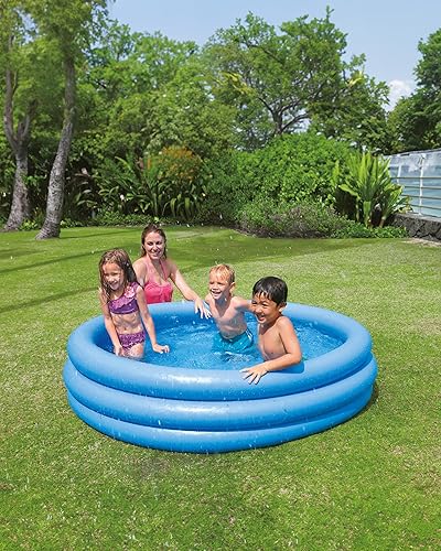 Vista 2 de Piscina cristal azul de Intex, 66 pulgadas, Kit de mantenimiento, 8", Beige