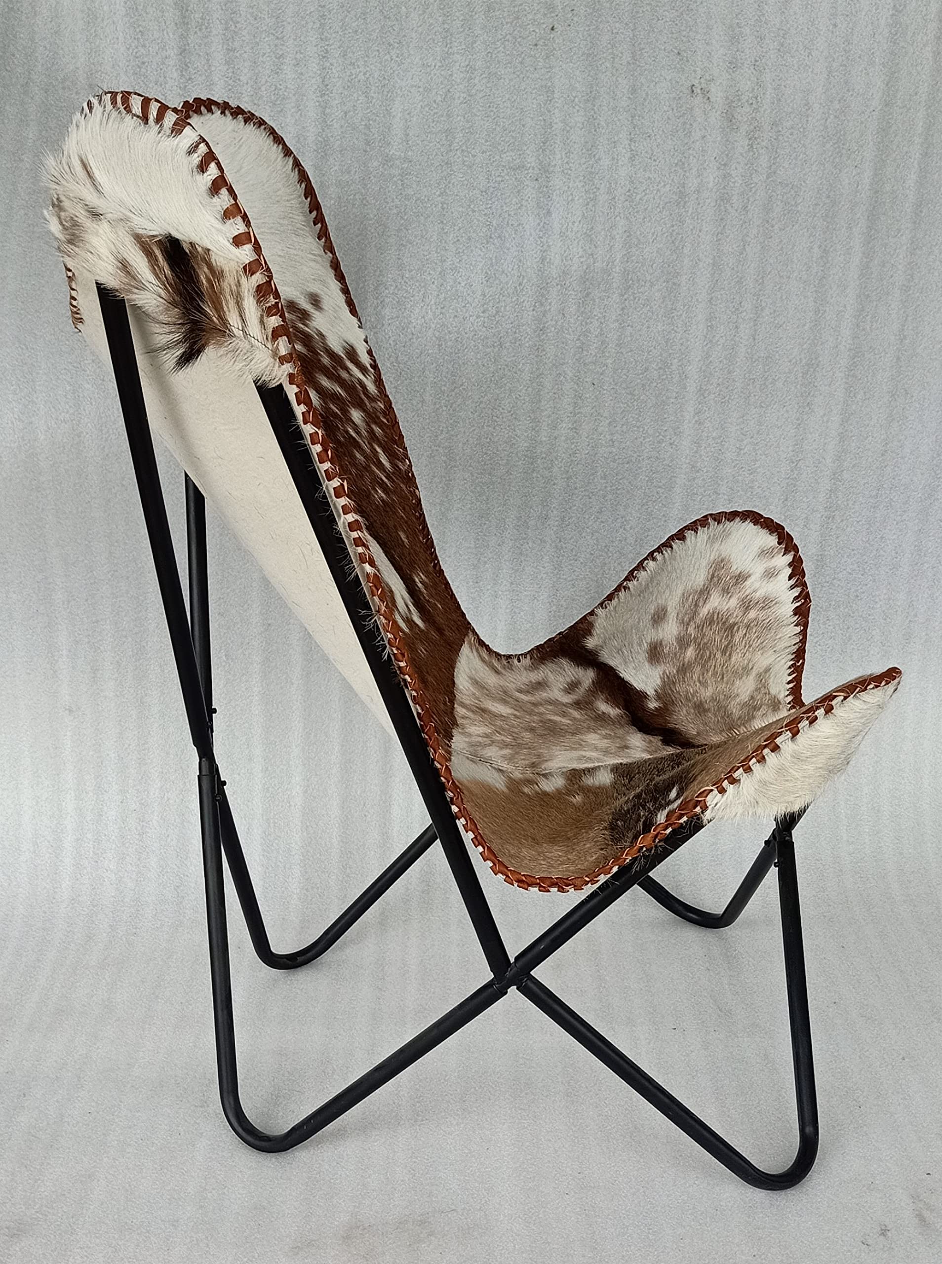 hobo ホーボー Cow Leather Folding Chair Amazon.com: GifteQ Leather Butterfly Chair for Living Room