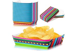 50Pcs Mexican Food Festival Party Supplies Nacho Snack Candy Trays
