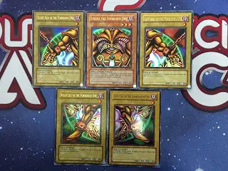 Yugioh Exodia The Forbidden One Set LOB Ultra Rare Unlimited Edition Near Mint Fast Shipping!