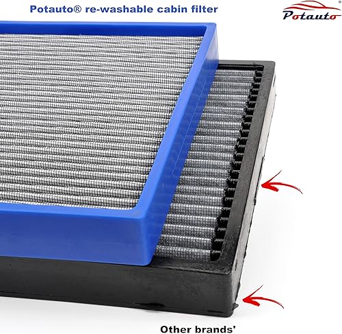 Miniatura 6 de POTAUTO MAP 5008 (CF10709) Reemplazo del filtro de aire de cabina de coche re-lavable para HYUNDAI ACCENT GENESIS Coupe TuCSON VELOSTER, KIA FORTE