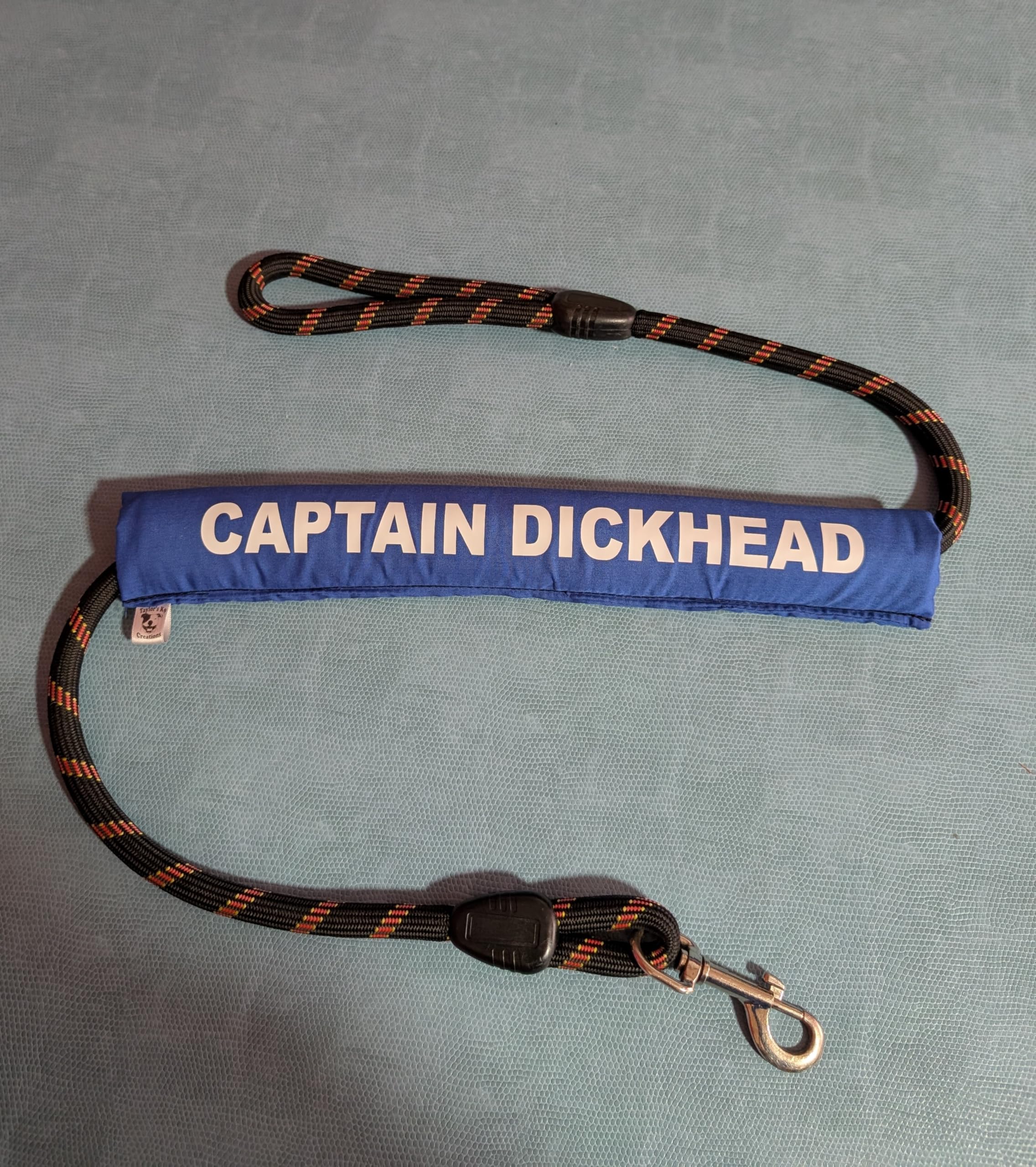 captain dickhead dog lead sleeve cover wrap, colour choices (pink)