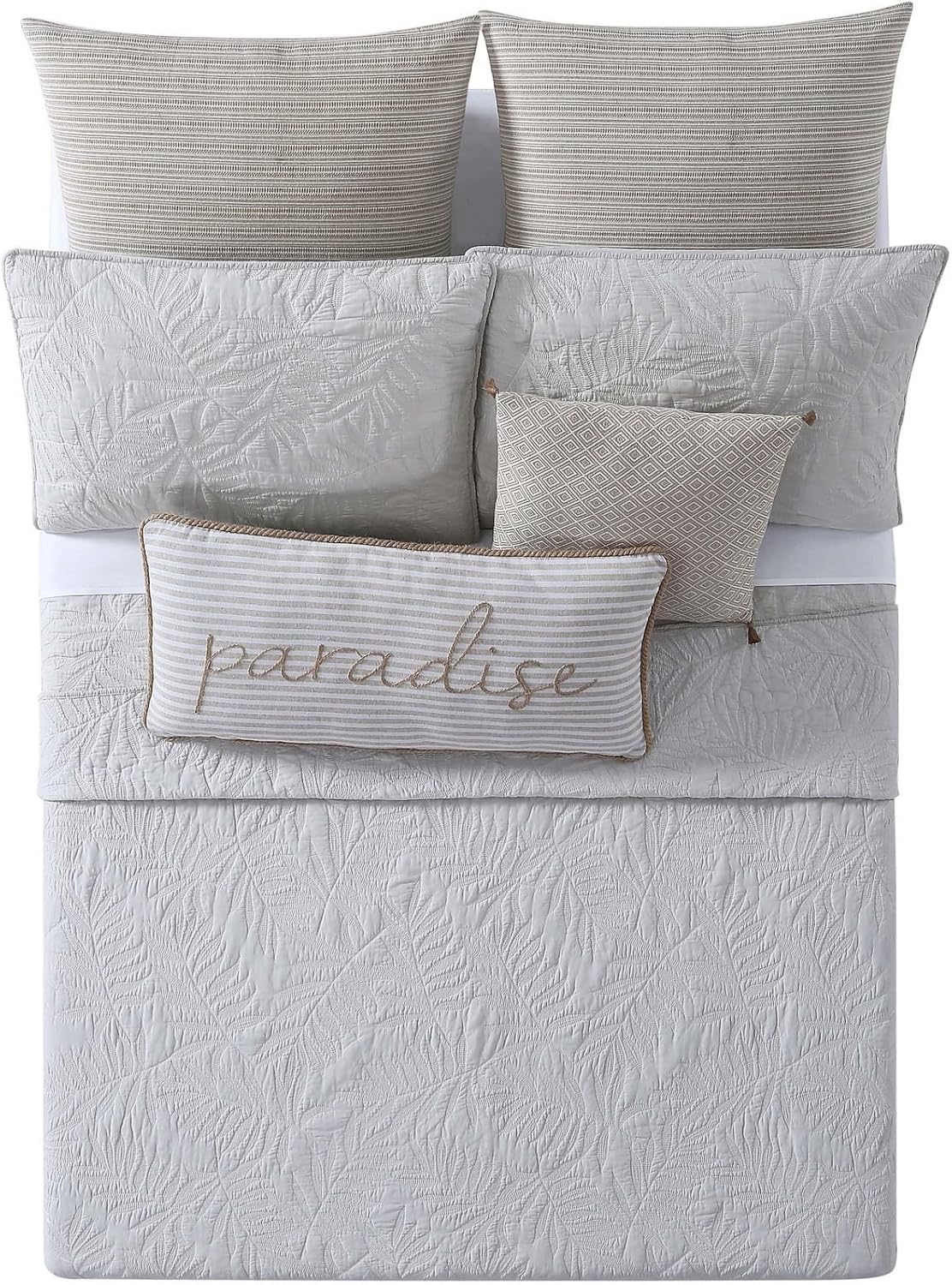 Qs2364Sgfq-2300 Full/Queen Quilt Set, Grey