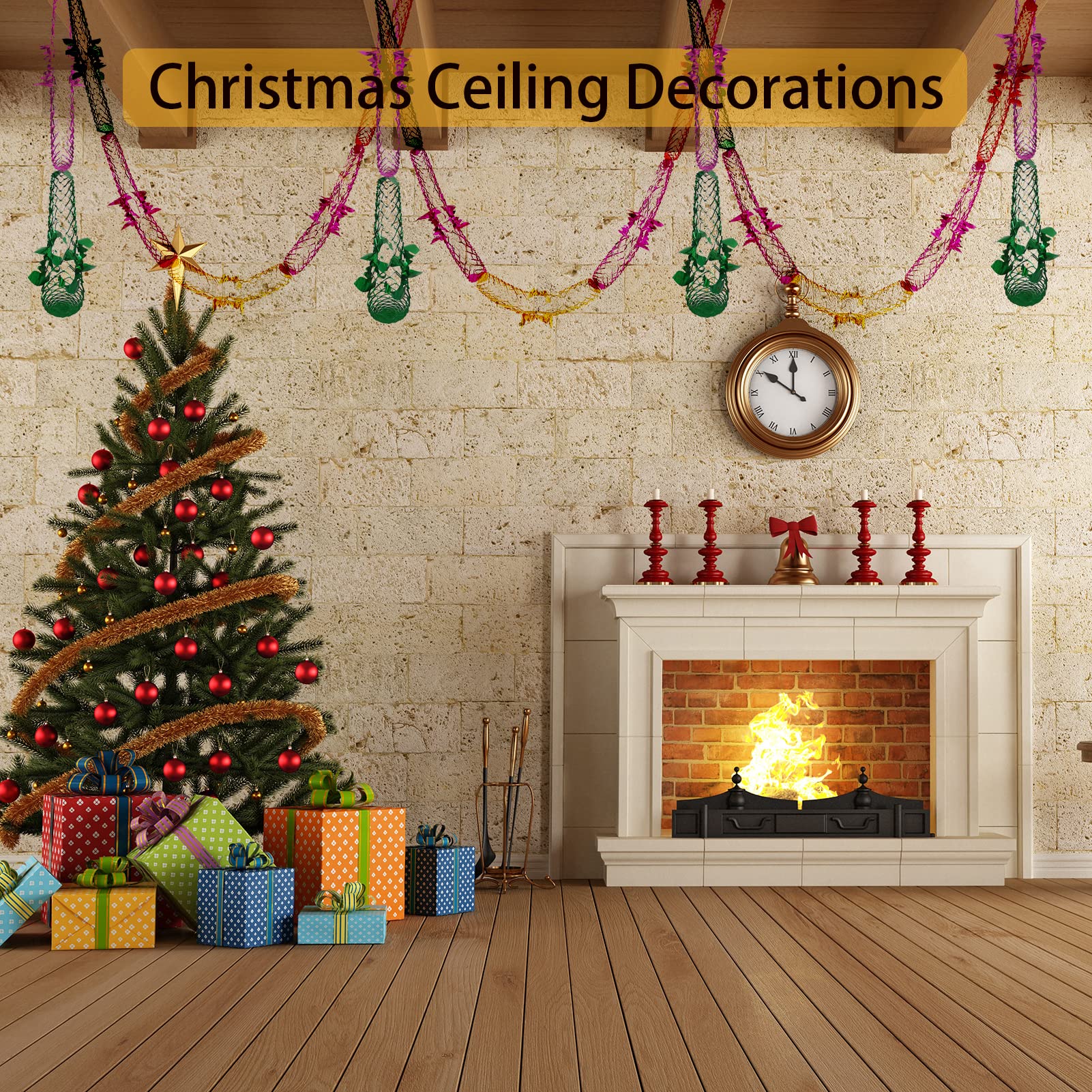 Christmas ceiling decorations amazon Clearance