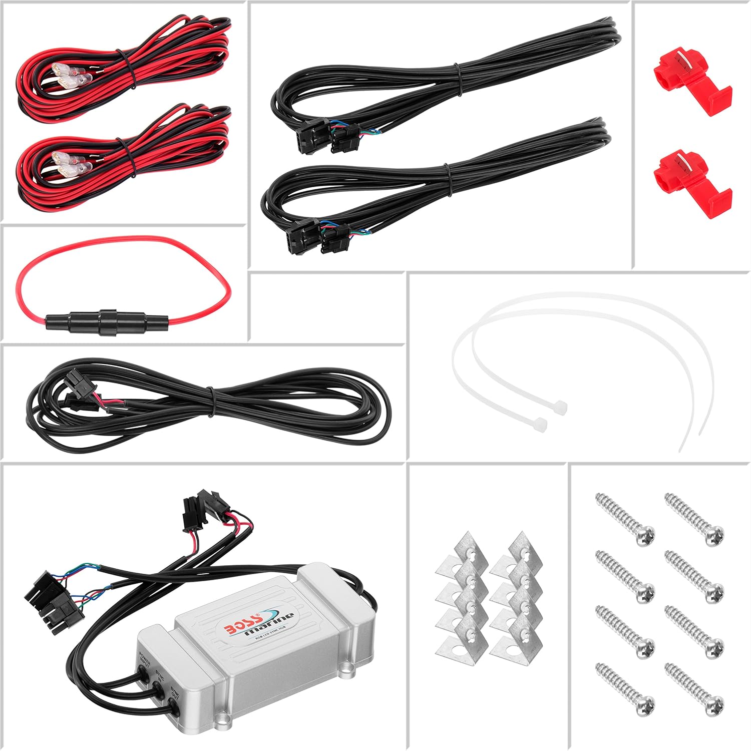 Super Deal Product BOSS Audio Systems MRGB65S 6.5 Inch Marine Speakers - Weatherproof, 200 Watts Per Pair, 100 Watts Each, Multi-Color Illumination, Full Range, 2 Way, Sold In Pairs, SILVER π Crazy Deals BOSS Audio Systems MRGB65S 6.5 Inch Marine Speakers - Weatherproof, 200 Watts Per Pair, 100 Watts Each, Multi-Color Illumination, Full Range, 2 Way, Sold In Pairs, SILVER