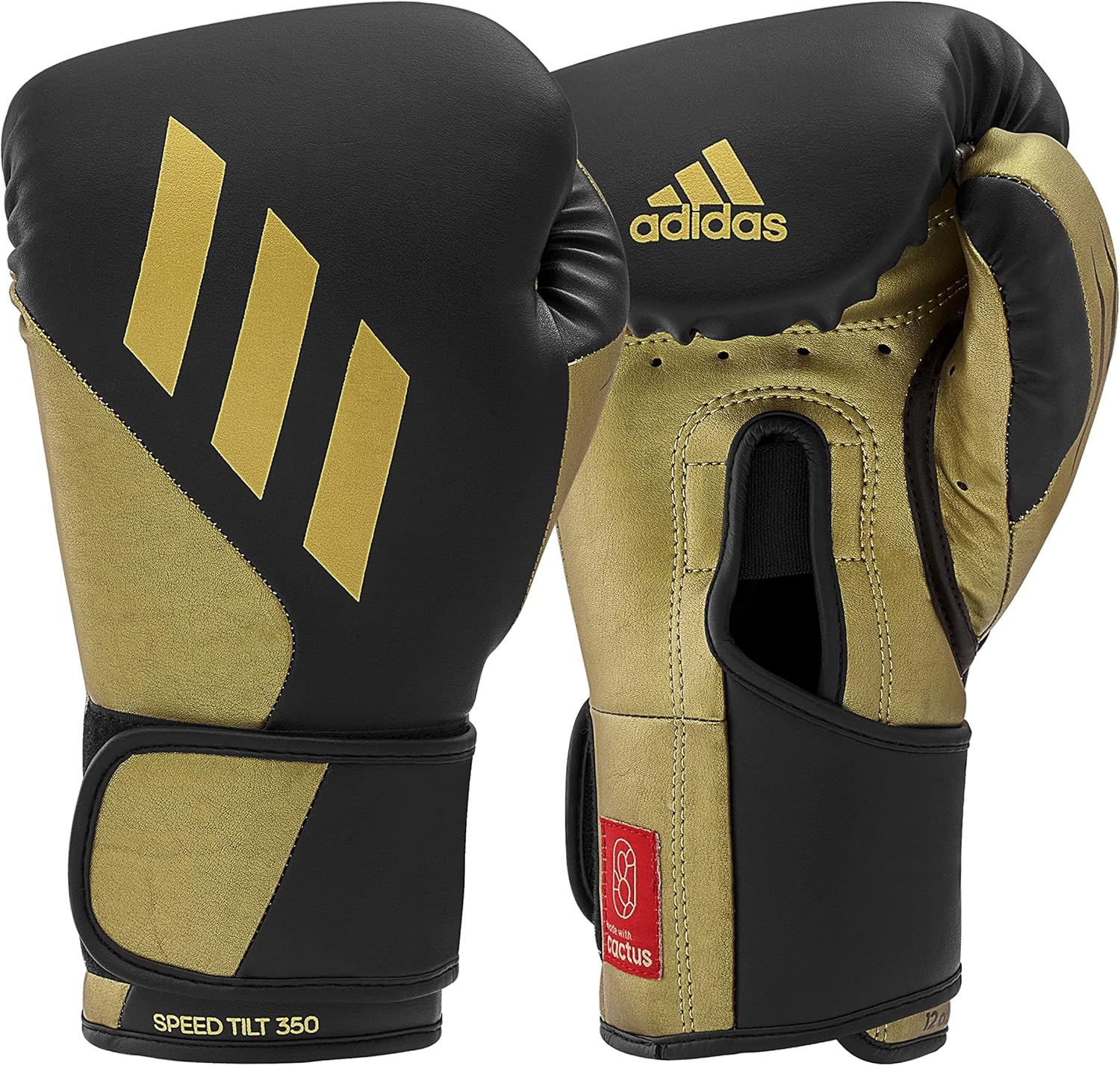 Adidas Tilt 350 PRO Training Gloves - Hook & Loop with New Tilt Technology - for Men, Women, Unisex - Sustainable Vegan Leather Boxing, Kickboxing, MMA Training Gloves