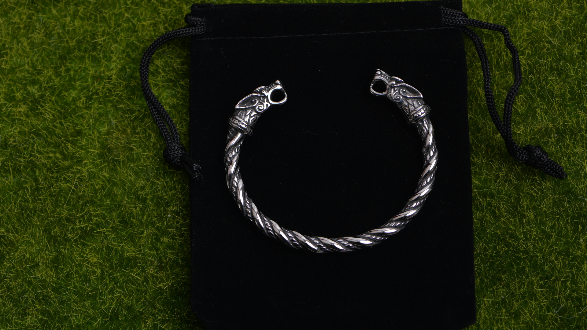 Pulsera vikinga de acero inoxidable para hombre miniatura 7