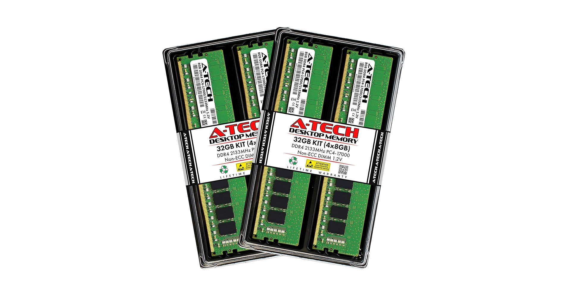 PCメモリ　DDR4-2133  32GB(8GB*4) 大容量】32GB DDR4-17000 DDR4-2133 デスクトップPC用 メモリ 4