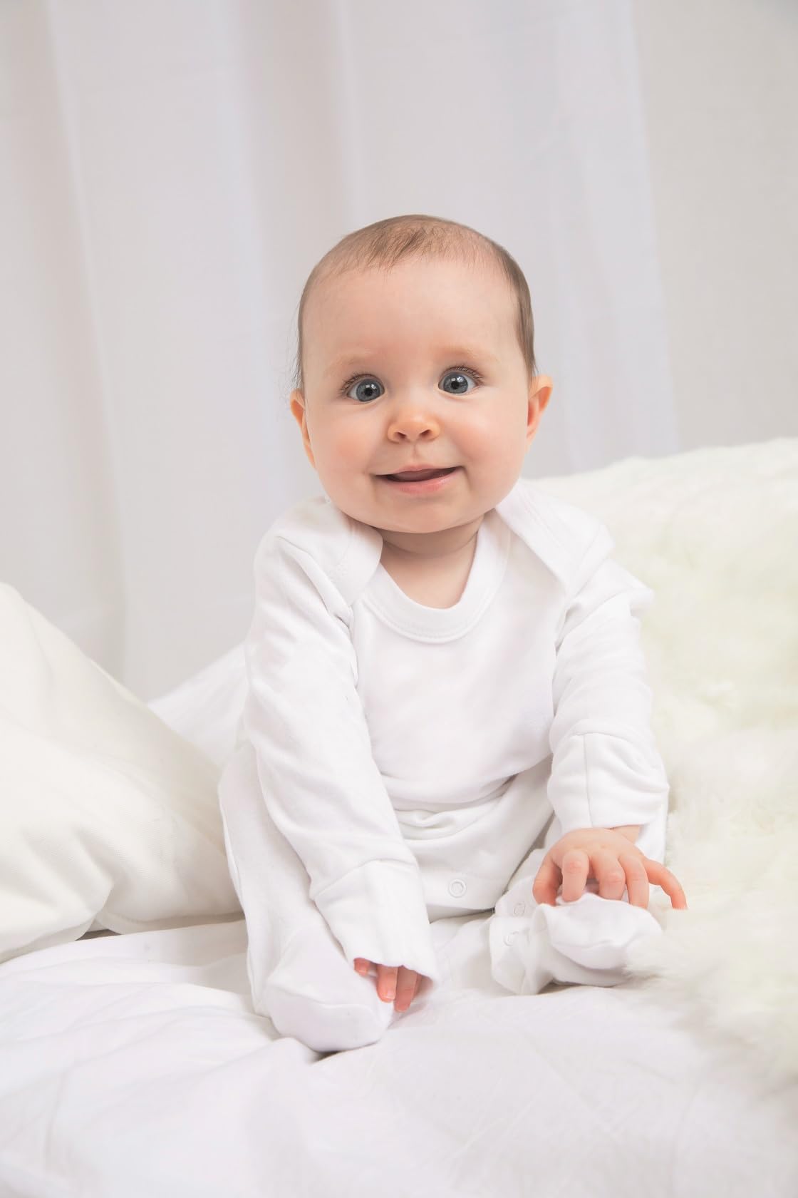 Baby Body Schlafanzug Strampler Langarm Junge Mädchen Milk