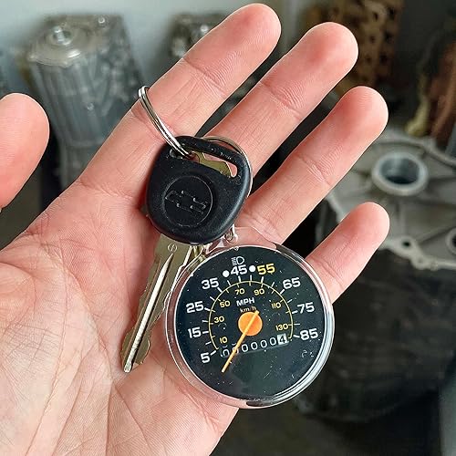 Miniatura 2 de Chevy C10 Keychain 1979-1987 85 MPH Speedometer, Chevy C10 Model Truck, Chevy Merchandise, Chevy Keychain, Chevy Logo Keychain, Squarebody, Car Guy