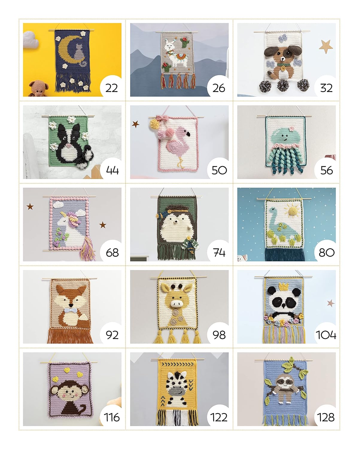 Anyone Can 3D Crochet: 20 Fun Animal Designs and 8 Adorable Projects (Landauer) Create Wall Hangings, Blankets, Toys, and More with Dimensional Details like Fringe, Pompoms, Yarn Flowers, and Tassels - Image 3