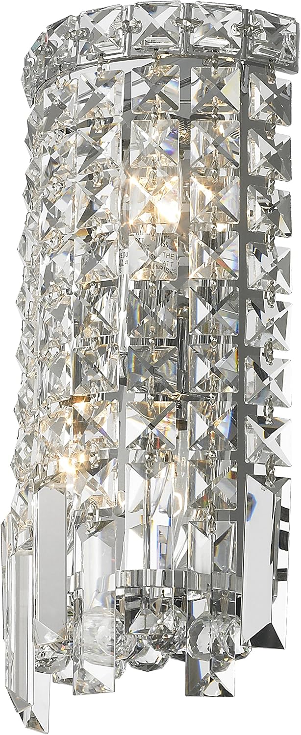 Hоt Dеаlѕ Worldwide Lighting W23610C6 Cascade Collection 2 Light Chrome Finish Crystal Rounded 6 W x 13 H ADA Wall Sconce, 6-inch Bеѕt Sеllеr Worldwide Lighting W23610C6 Cascade Collection 2 Light Chrome Finish Crystal Rounded 6 W x 13 H ADA Wall Sconce, 6-inch