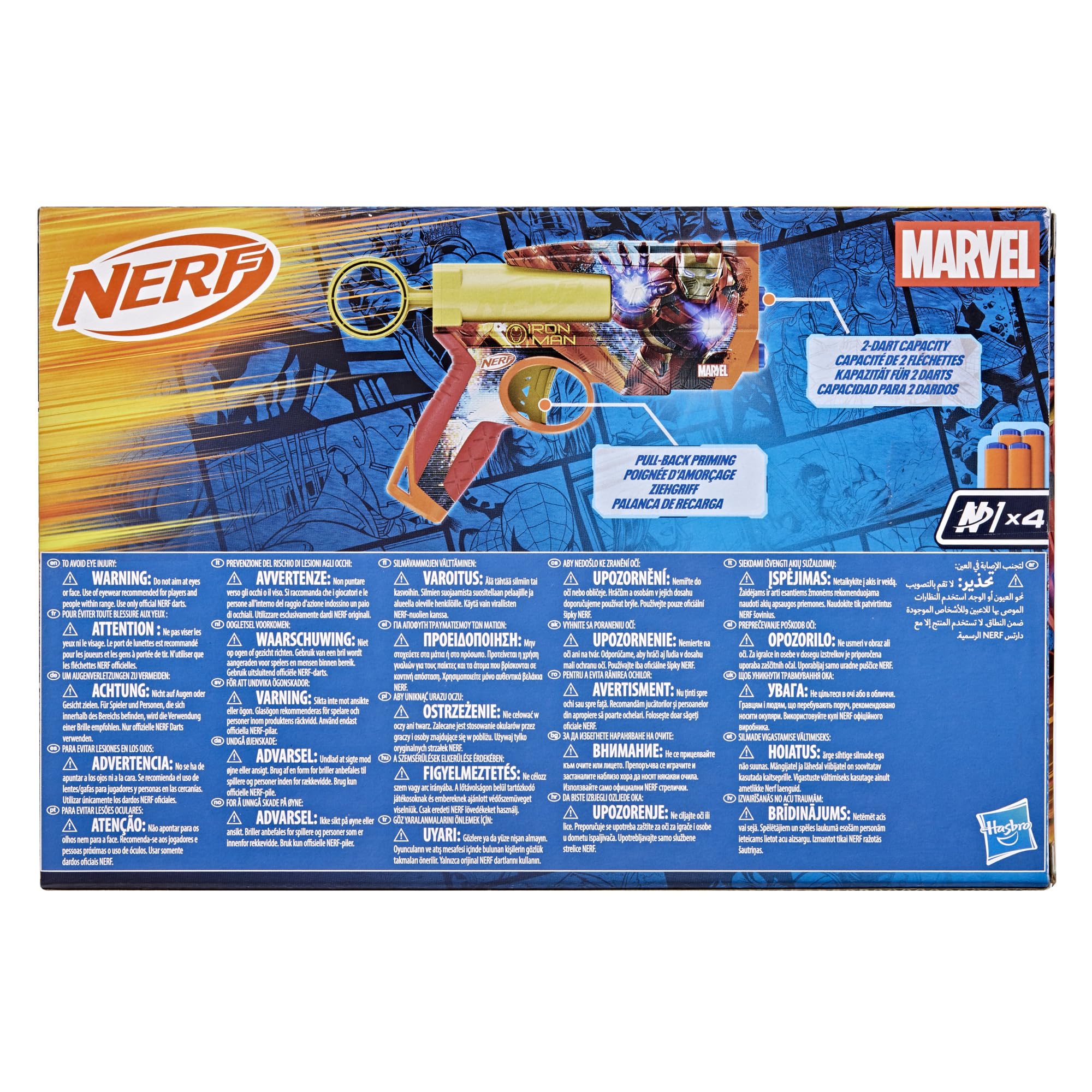 Nerf Marvel Iron Man, blaster a dardi e dardi N1