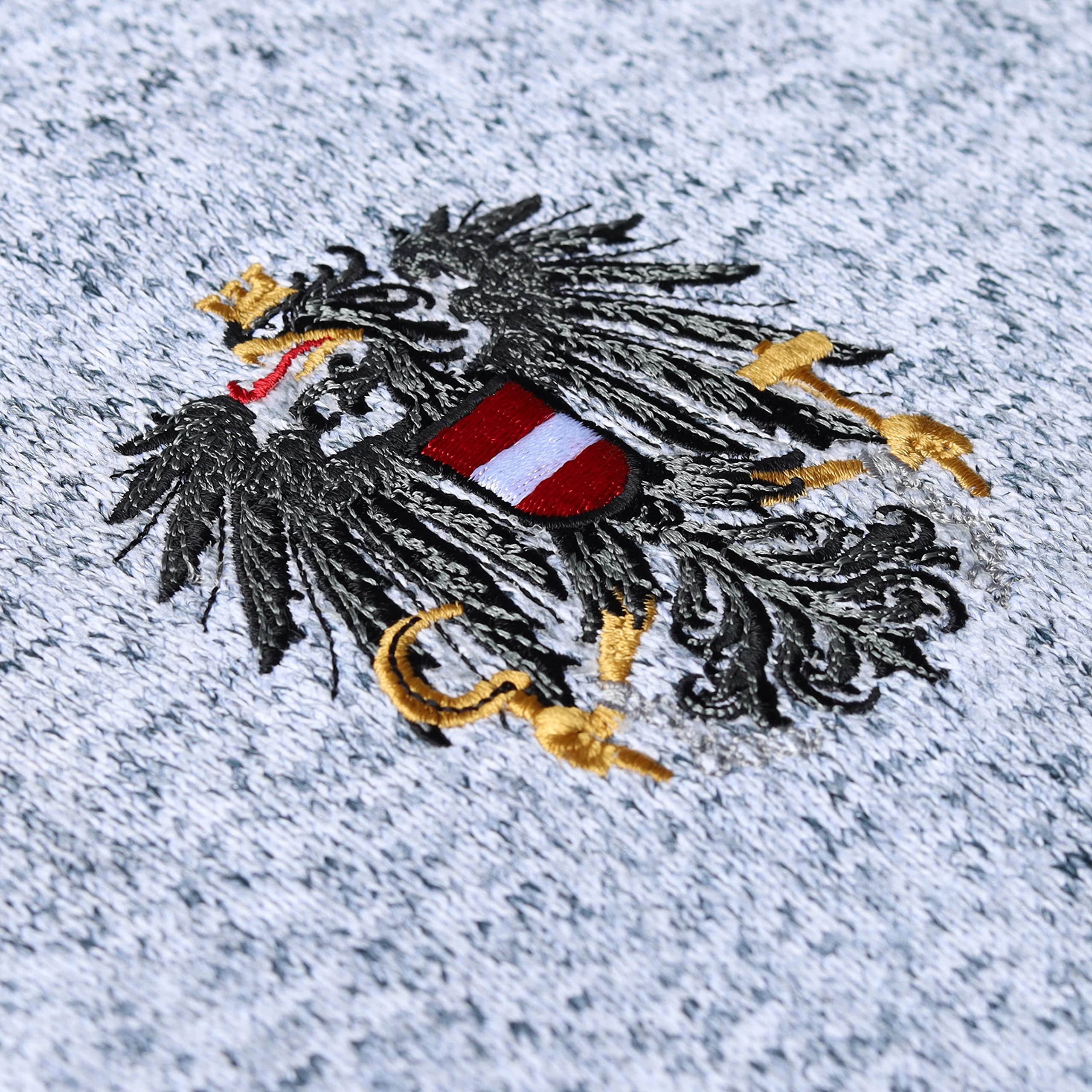 ÖSTERREICH Strickfleecejacke Herren Adler GESTICKT