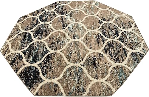 Miniatura 512 de Rugs.com Lattice Frieze Collection Alfombra – 4 x 6 pies, alfombra mediana negra perfecta para salas de estar, comedores grandes, planos abiertos