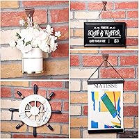 Vista 27 de Ripeng 16 Pieces Brick Wall Clips and Hooks for Hanging Outdoors No Drill, Brick Hangers Fit 2-1/4 to 2-3/8 Inch Hooks to Hang Wall Decor, Pictures