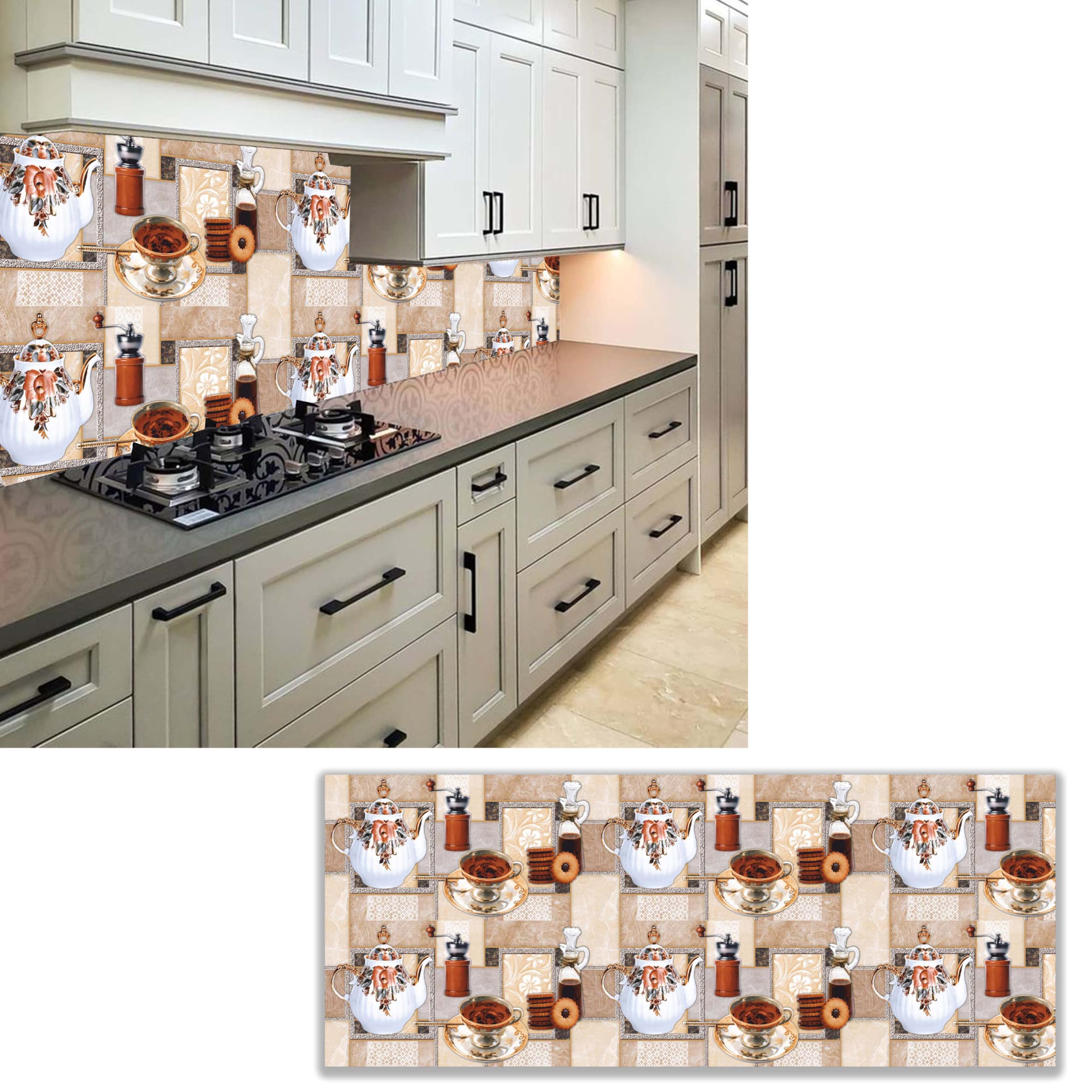 WallDaddy Self Adhesive Wallpaper for Kitchen Wall Oil Proof Wallpaper & Water Proof Wallpaper Short Kitchen Wall Stickers for Home Size (26x100) Cm Little Wall Papers for Kitchen Decoration (B0D8W6SPYW) Amazon Price History, Amazon Price Tracker