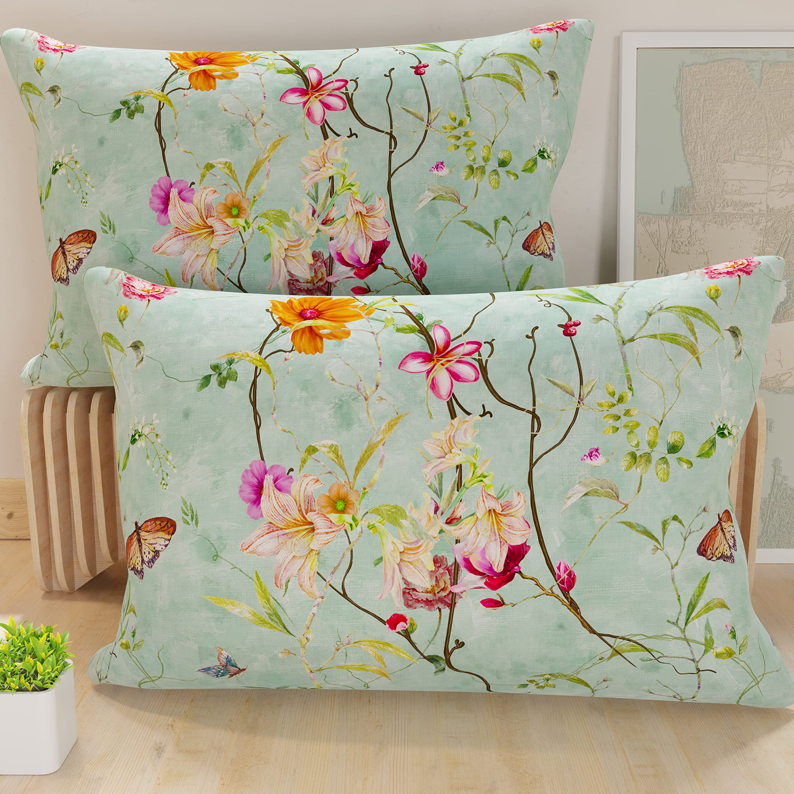 PETTI Artigiani Italiani, Bed Pillowcases, Pair of Pillowcases 50 x 80 cm, Pillow Case, Hypoallergenic Microfibre Pillowcases