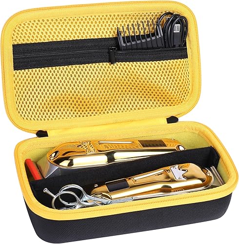 Khanka Estuche rígido compatible con cortapelos Ufree + kit de recortadora dura de hoja en T, organizador de almacenamiento para hombres, mujeres y