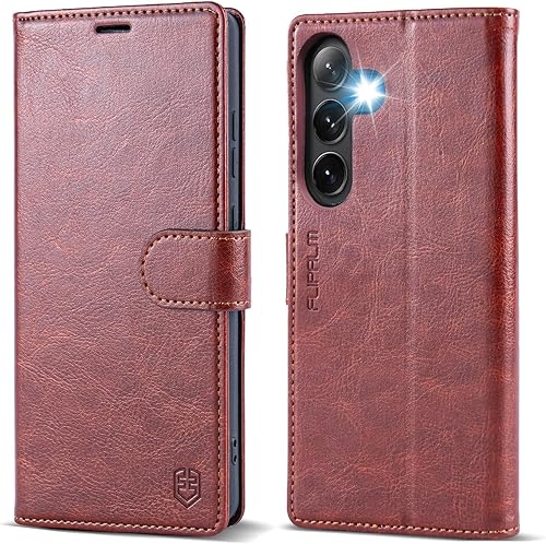 Miniatura 11 de Funda con cartera para Samsung Galaxy S25 FE, soporte para tarjeta de crédito con bloqueo RFID, cubierta protectora a prueba de golpes con patas de