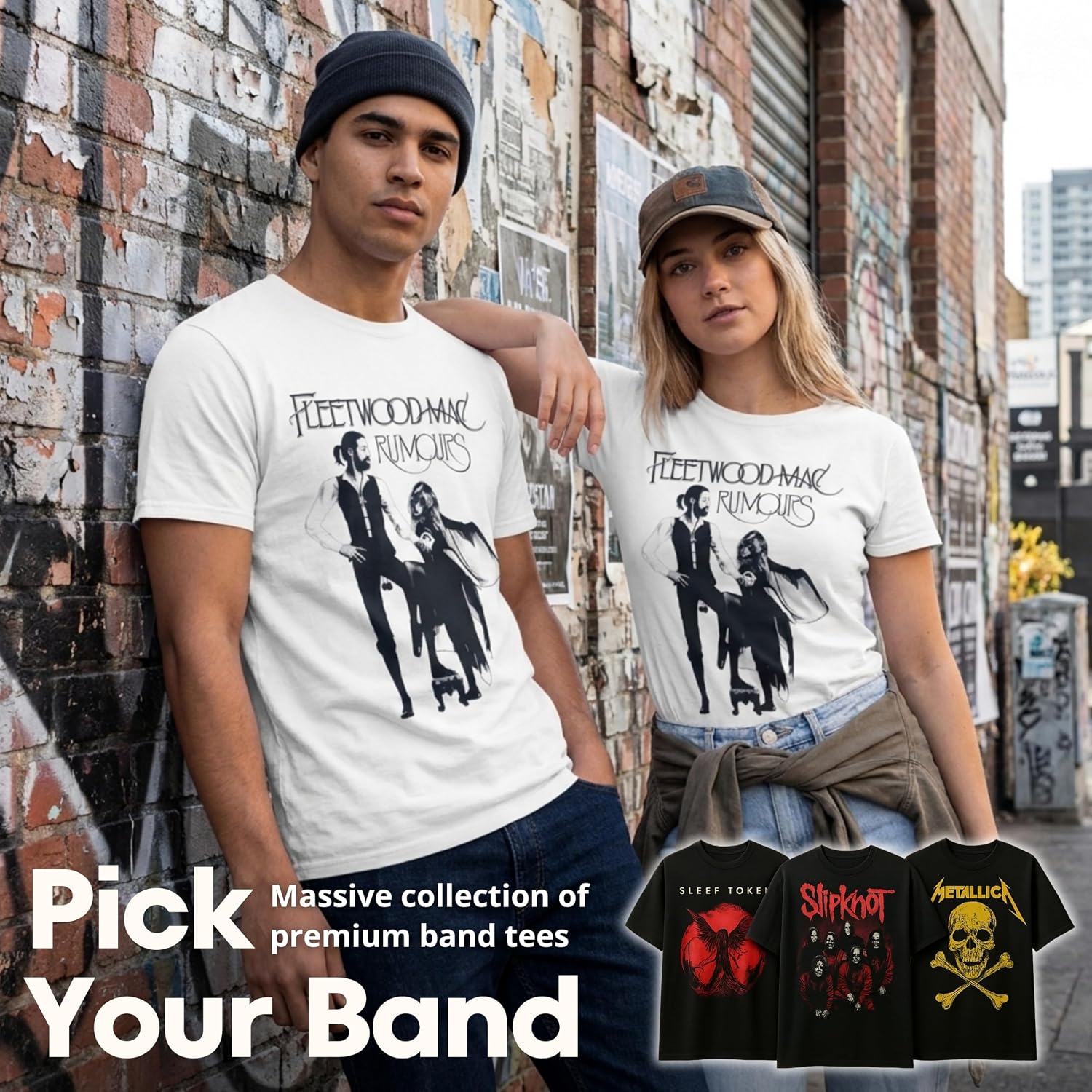 Fleetwood Mac Rumours Unisex Graphic Tees - White image 5