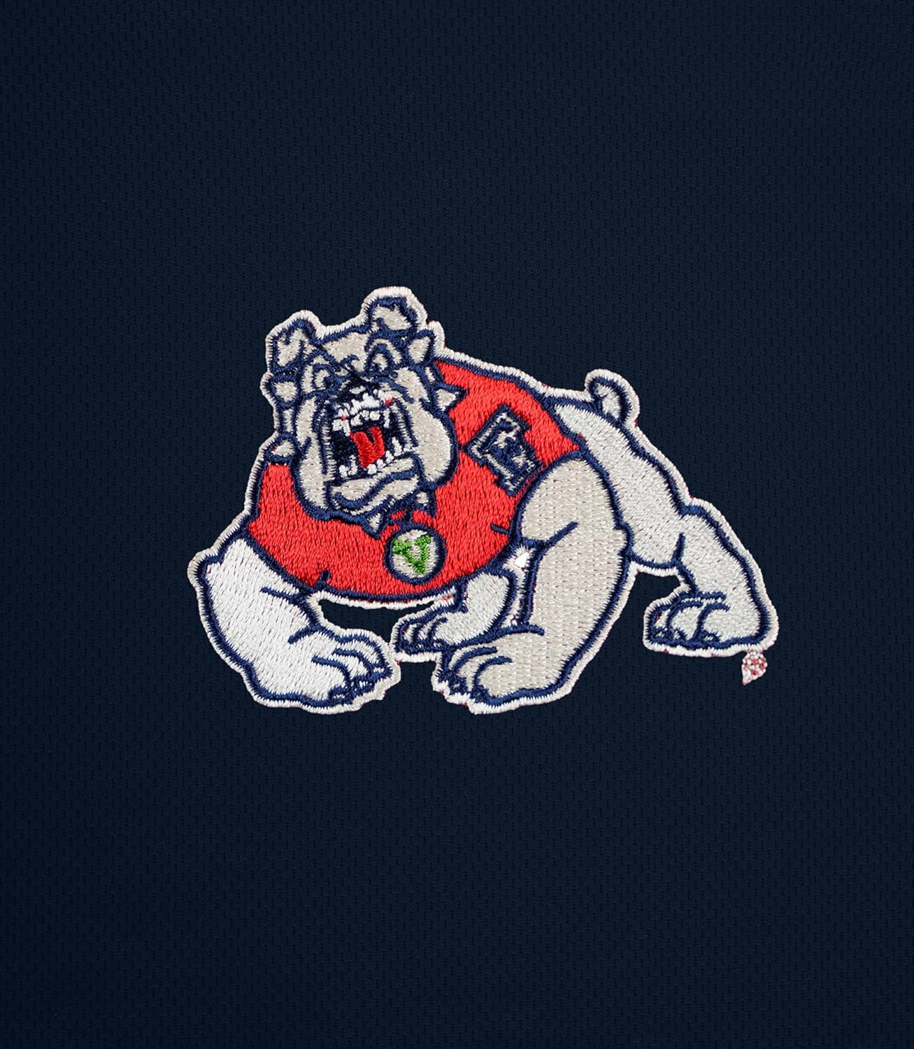 Men's Collegiate Polyester Mesh Team Icon Polo, Fresno State Bulldogs, Large