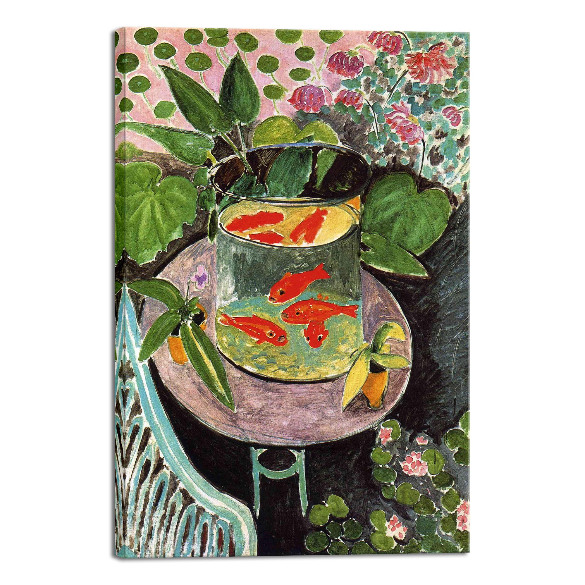 Wieco Art Canvas Prints Goldfish by Henri Matisse Colorism Aesthetic Abstract Canvas Wall Art for Wall Decor and Home Office Decorations
