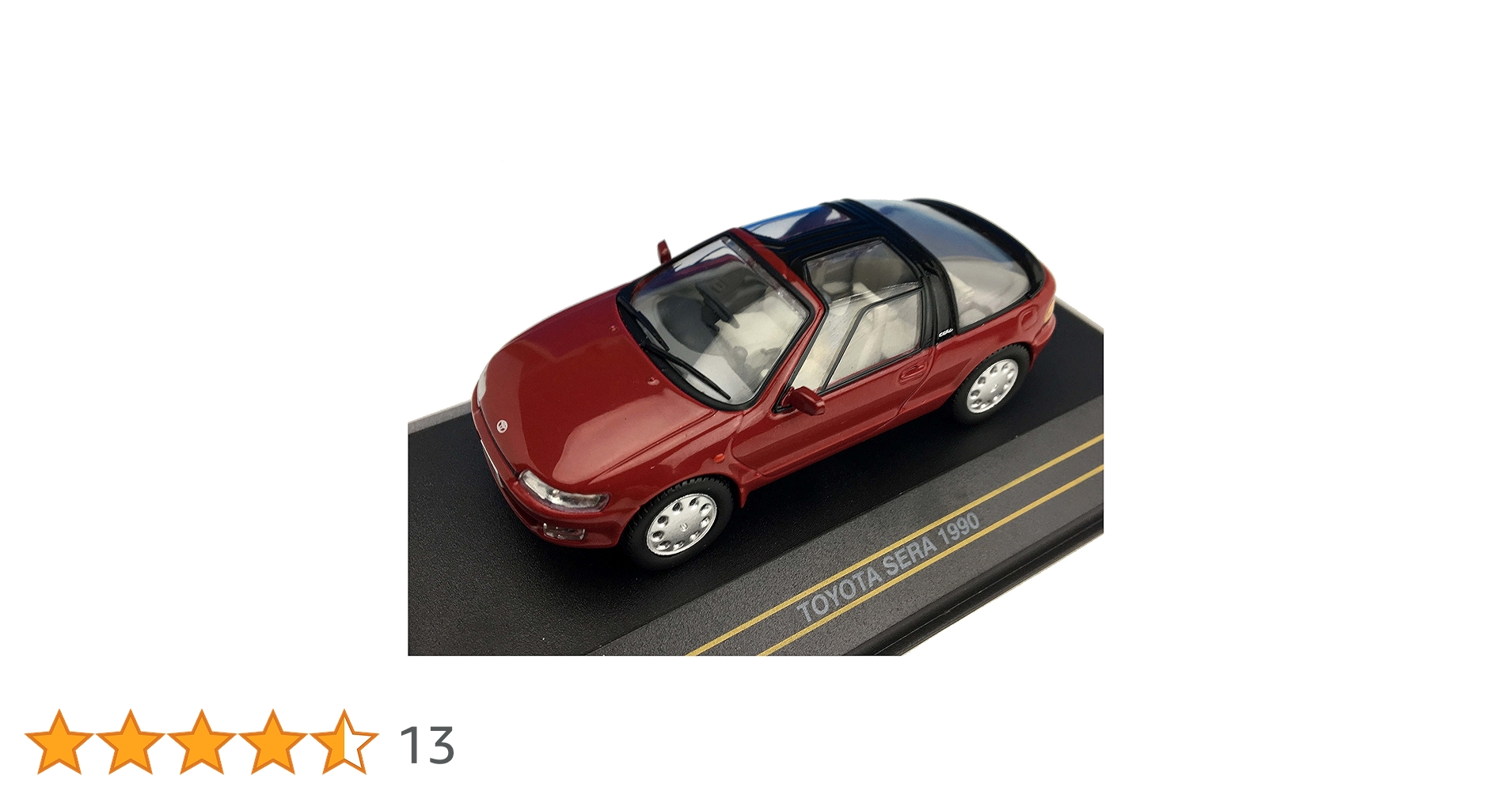 Amazon | FIRST:43 1/43 トヨタ セラ 1990 レッド 完成品 | ミニカー