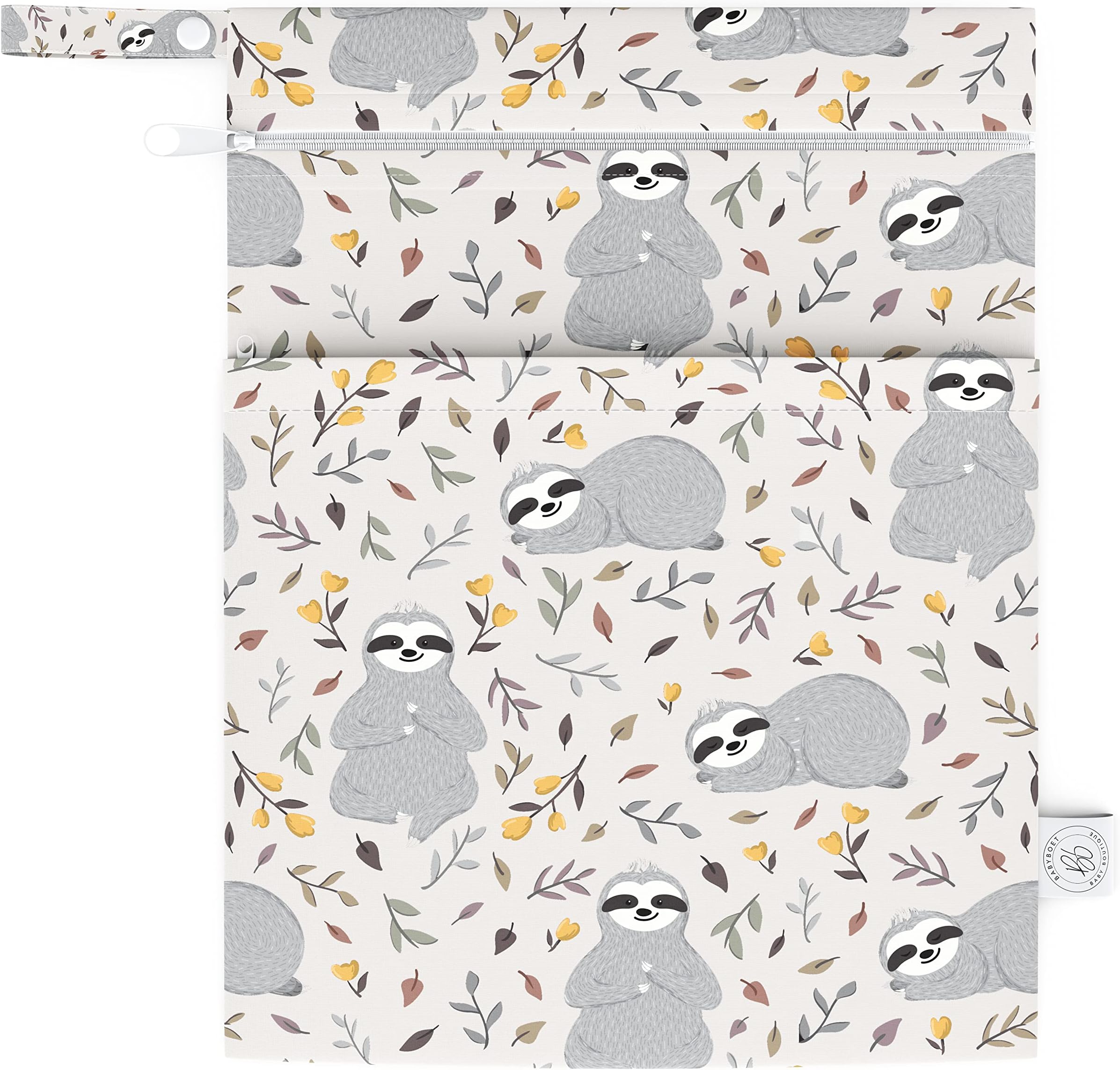 WD&CD 4 Pack Wet Dry Cloth Diaper Bags Baby Waterproof Washable