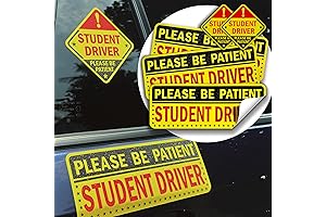 Student Driver Car Sticker Sign For Car Bumper & Windows