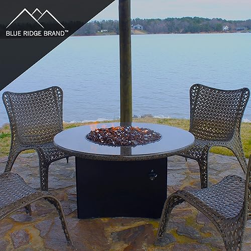 Miniatura 5 de Vidrio reflectante para hoguera, vidrio para hoguera, roca de vidrio para hoguera, piedras de vidrio, rocas de vidrio para hogueras, fogata de gas y