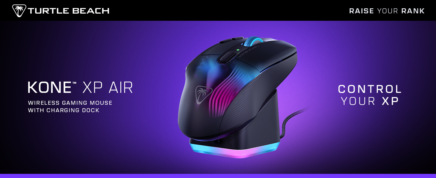Amazon.com: Turtle Beach Kone XP Air Wireless RGB Gaming Mouse