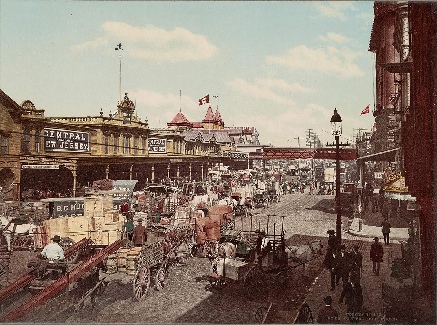 West Street, New York City Photograph - Historical Artwork from 1901 - (18" x 24") - Semi-Gloss