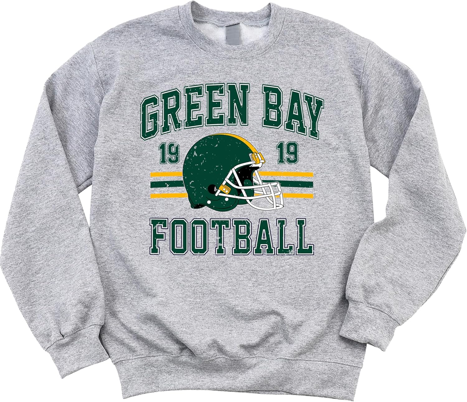 Olive Loves Apple Vintage Green Bay 1919 Football Sweatshirt for Men Women and Kids Distressed Game Day Pullover