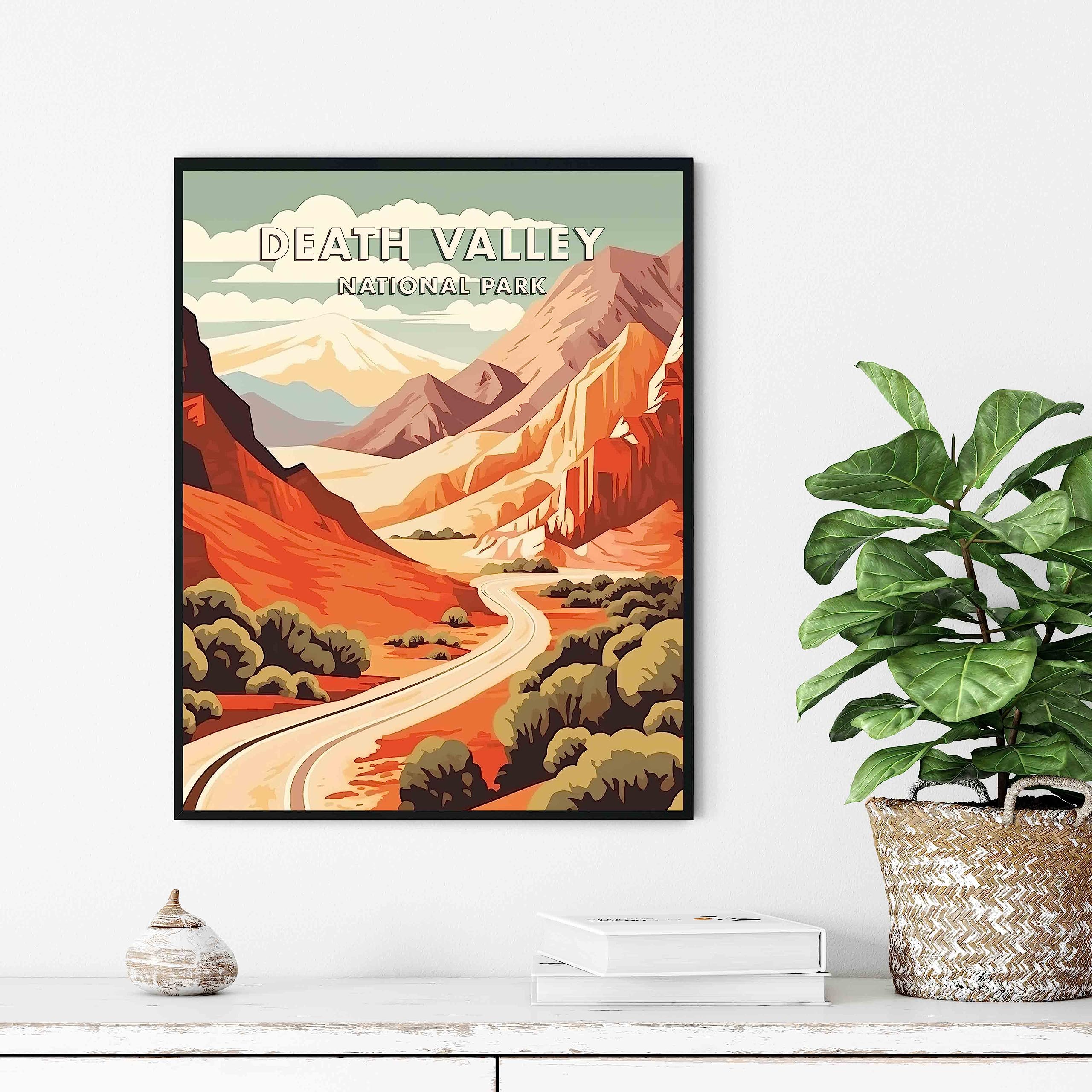 Amazon.com: Death Valley National Park Poster Art Print Retro