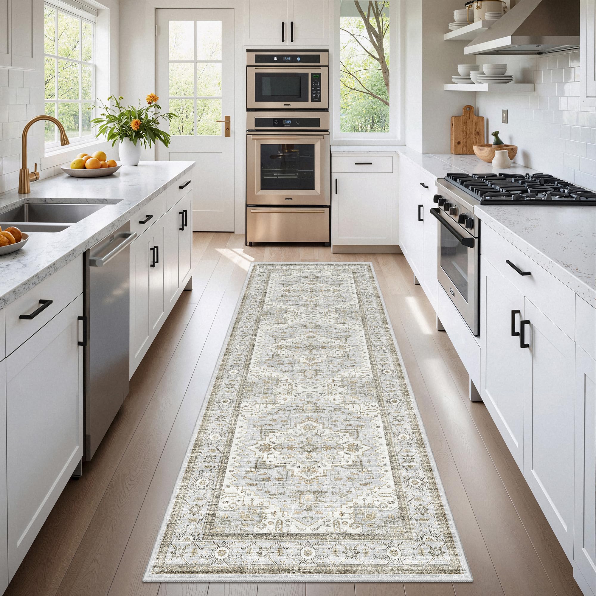 befbee Runner Rug 2x6 Blue