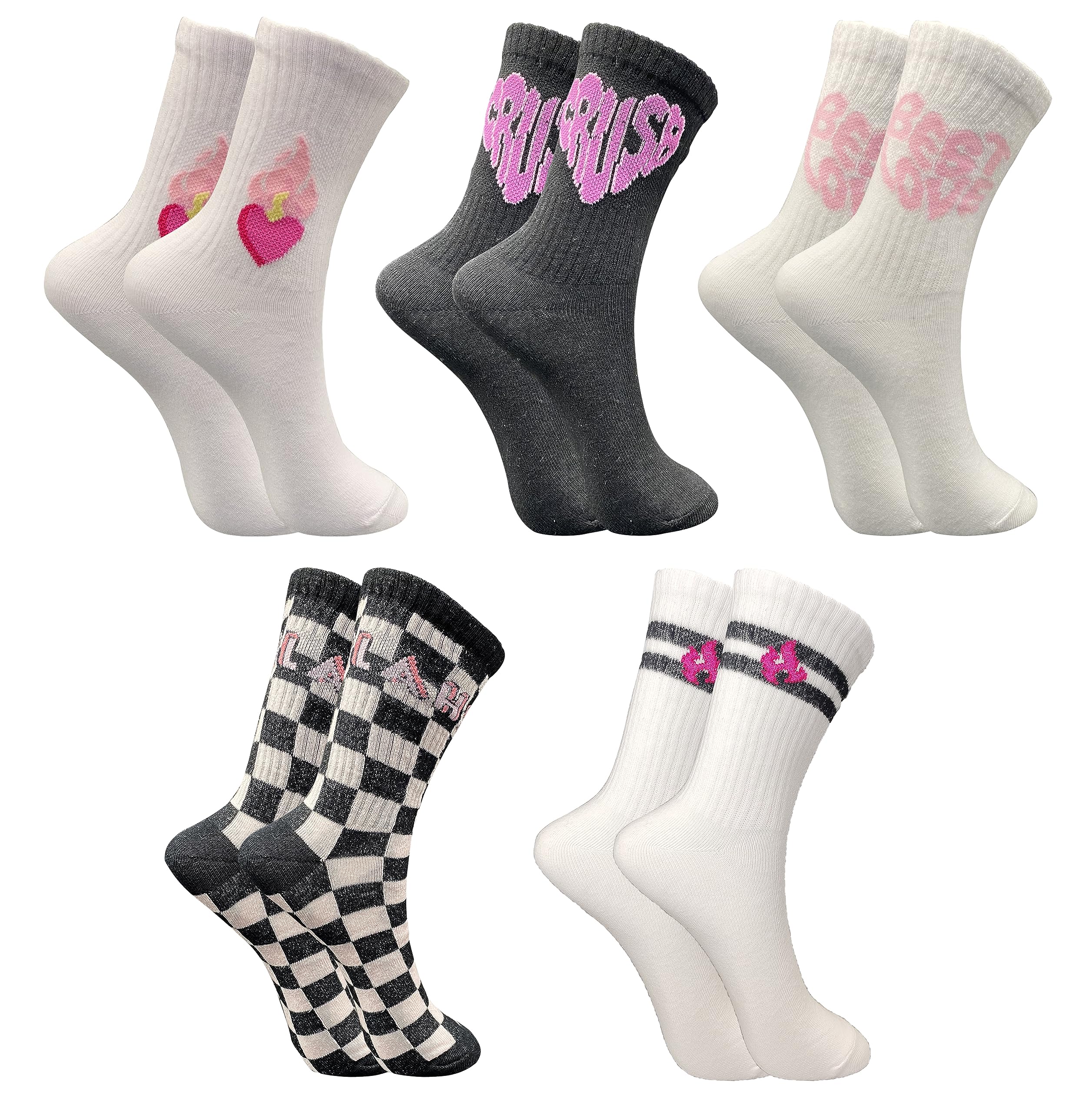 trazo Women's Calf Length Designer Knitted Multicolor, Multi-Purpose Socks | Socks for Women-picture-24
