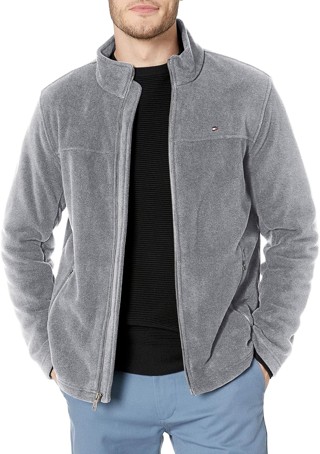 tommy hilfiger men's fleece jacket