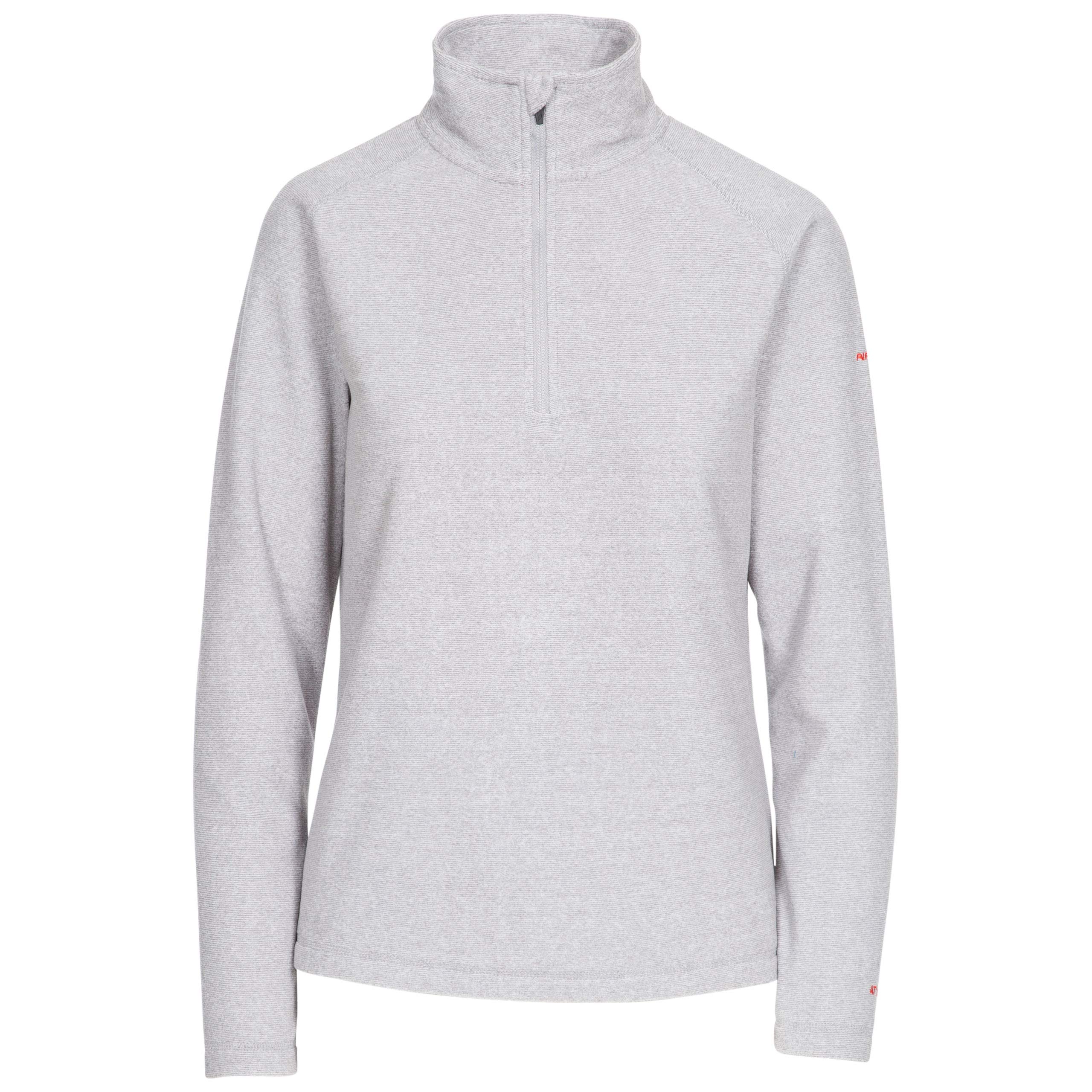 Trespass Womens Brushed Back Fleece Top Meadows - 1/2 Neck Zip Jumper