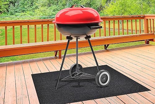 Miniatura 2 de Tapete para parrilla de barbacoa para horno eléctrico a gas y ahumadores  Almohadilla absorbente lavable que protege la terraza y el patio de