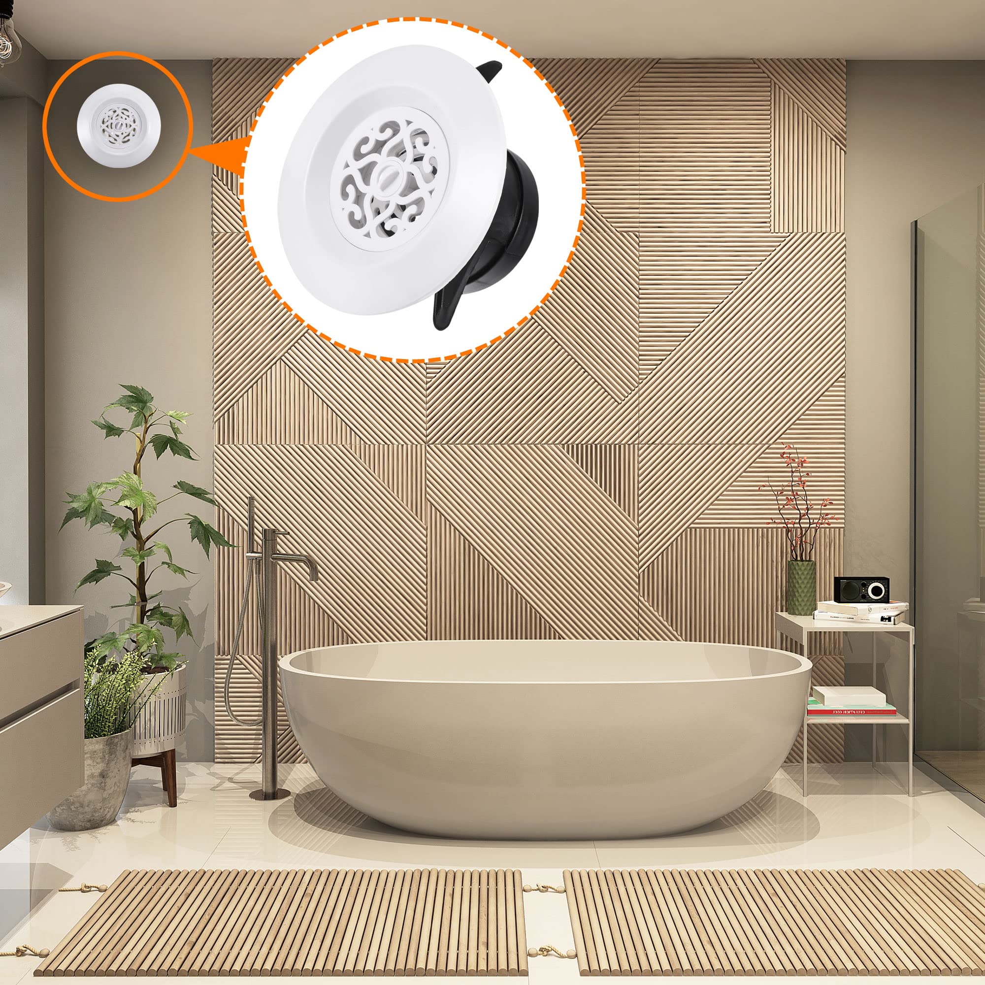 MECCANIXITY Round Air Vent 3 Inch Adjustable Pattern Screen Grille Cover  Louver for Bathroom Home Office, Pack of 2 : Amazon.sg: DIY u0026 Tools