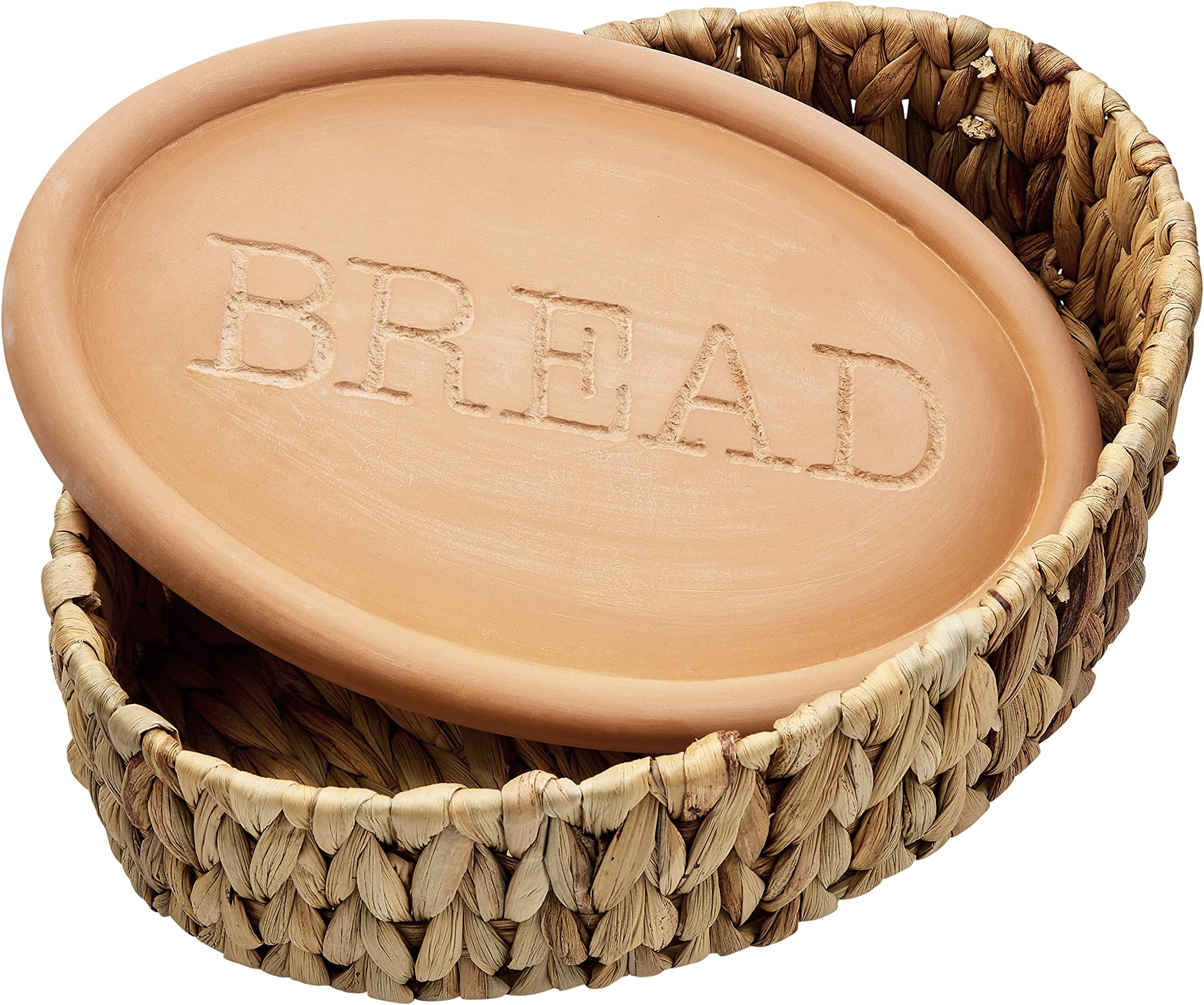 Mud Pie Bread Basket with Liner, Brown
