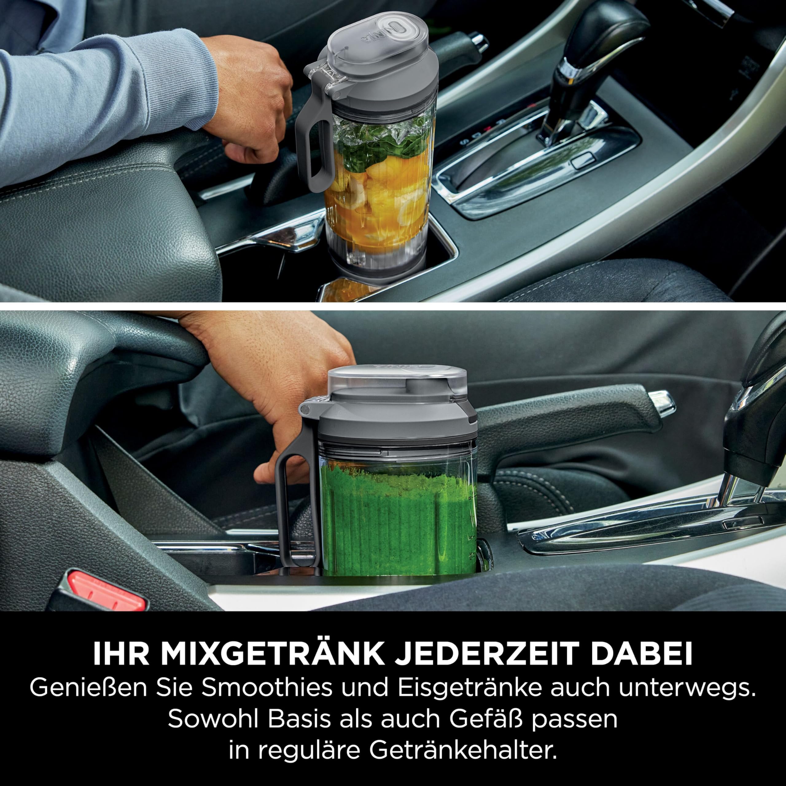 Ninja Blast Max Tragbarer Mixer 570 ml wiederaufladbar BC251EUGY Kühles Grau