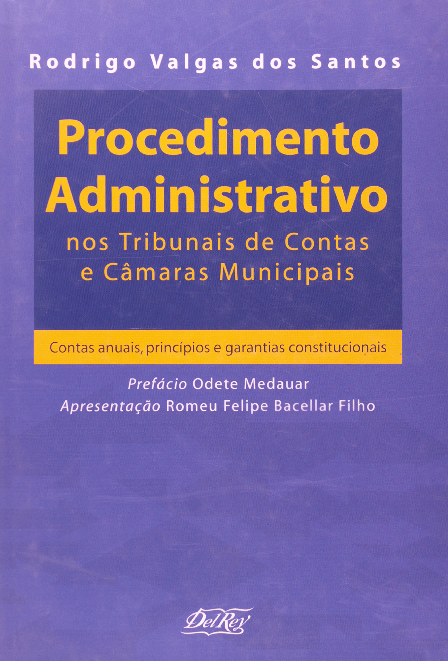Capa de Procedimento Administrativo nos Tribunais de Contas Câmaras Municipais