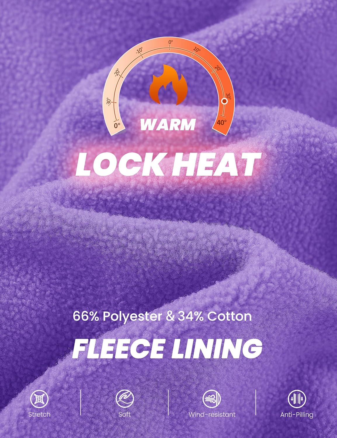 MAGCOMSEN Men's Hoodies Fleece Lined Sweatshirts Drawstring Casual Workout Midweight Pullover With Kangaroo Pocket - Image 4