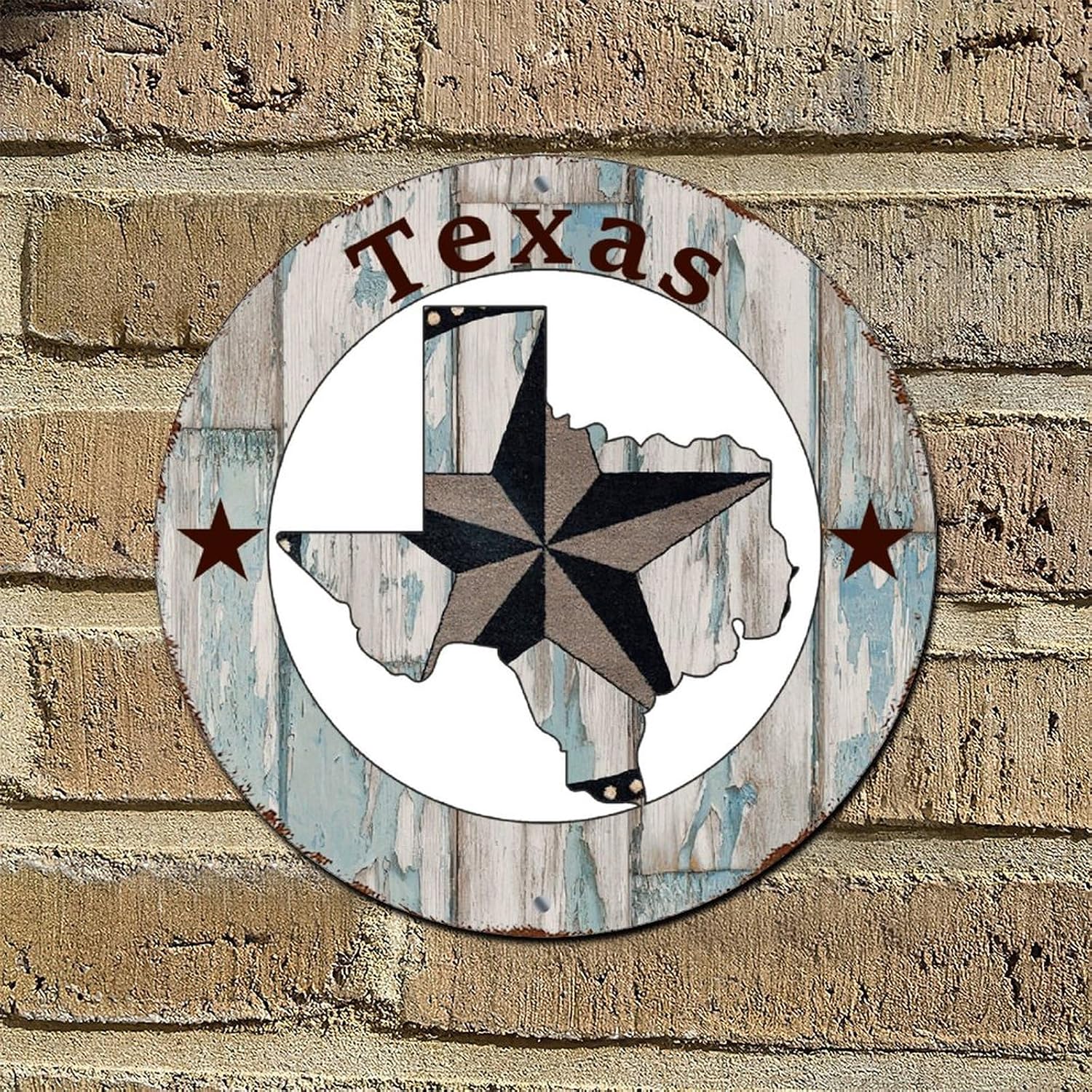 Personalized Texas Independence Day Metal Signs Texas Home Decor Tin Signs Vintage Texas Wall Art Wall Plaque 9" for Hanging to Display in Your Home Bar Garage Or Restaurant image 5
