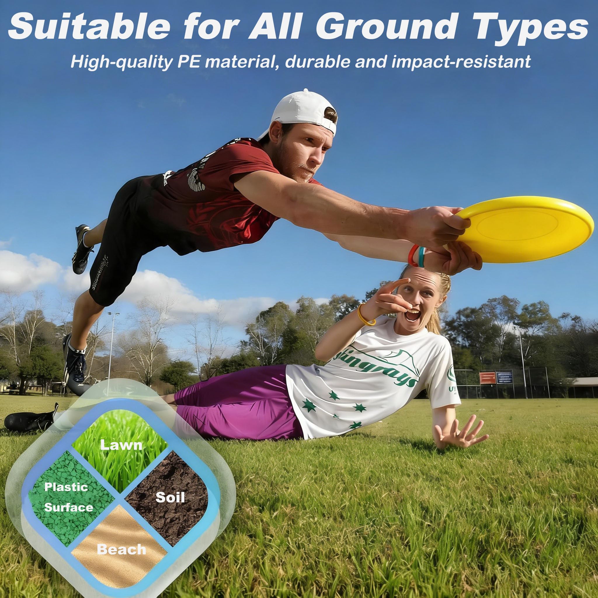 Frisbee Ultime 175g, Frisbee Sportif, Frisbee de Compétition, Frisbee Professionnel, Disque de Lancer Professionnel, adapté aux Joueurs Professionnels et Occasionnels