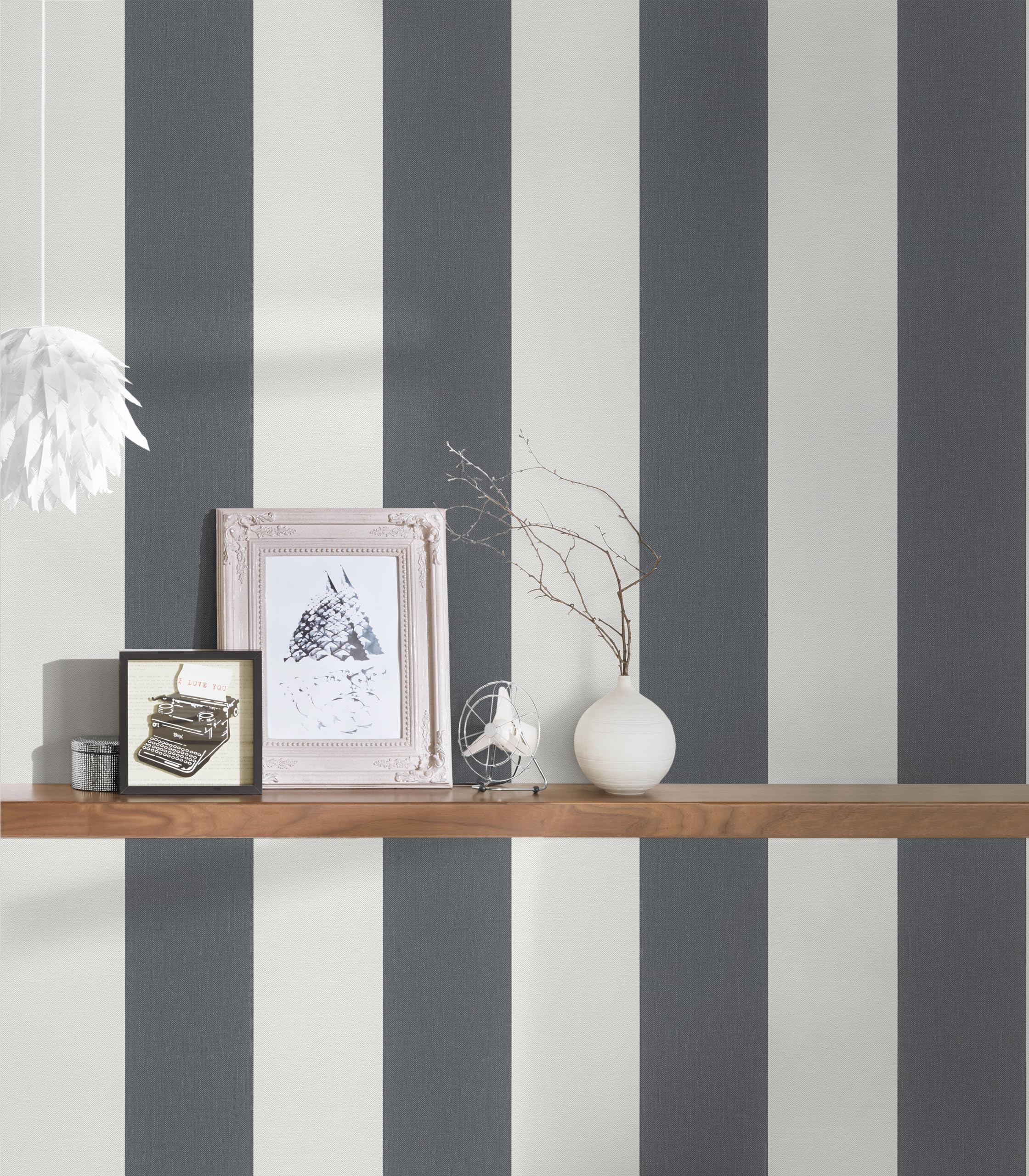 A.S. Création 179050 Papel Pintado, Gris, Blanco